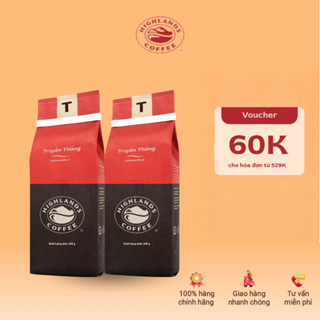 COMBO 2 GÓI CÀ PHÊ RANG XAY TRUYỀN THỐNG HIGHLANDS COFFEE 200G