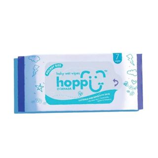 [Gif] Khăn giấy ướt mini Hoppi an toàn cho làn da nhạy cảm