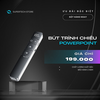 Bút Trình Chiếu Powerpoint Thuyết Trình Bút Laser S10 Đỏ Sắc Nét Chiếu Slide Chỉ Bản Đồ Xa 100m Chuyển Trang Siêu Mượt