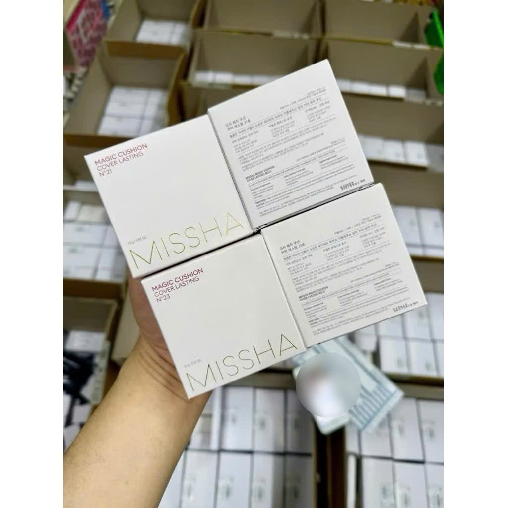 (BILL KOREA) Phấn Nước Missha Magic Cushion Cover Lasting SPF50+ PA+++ 15g