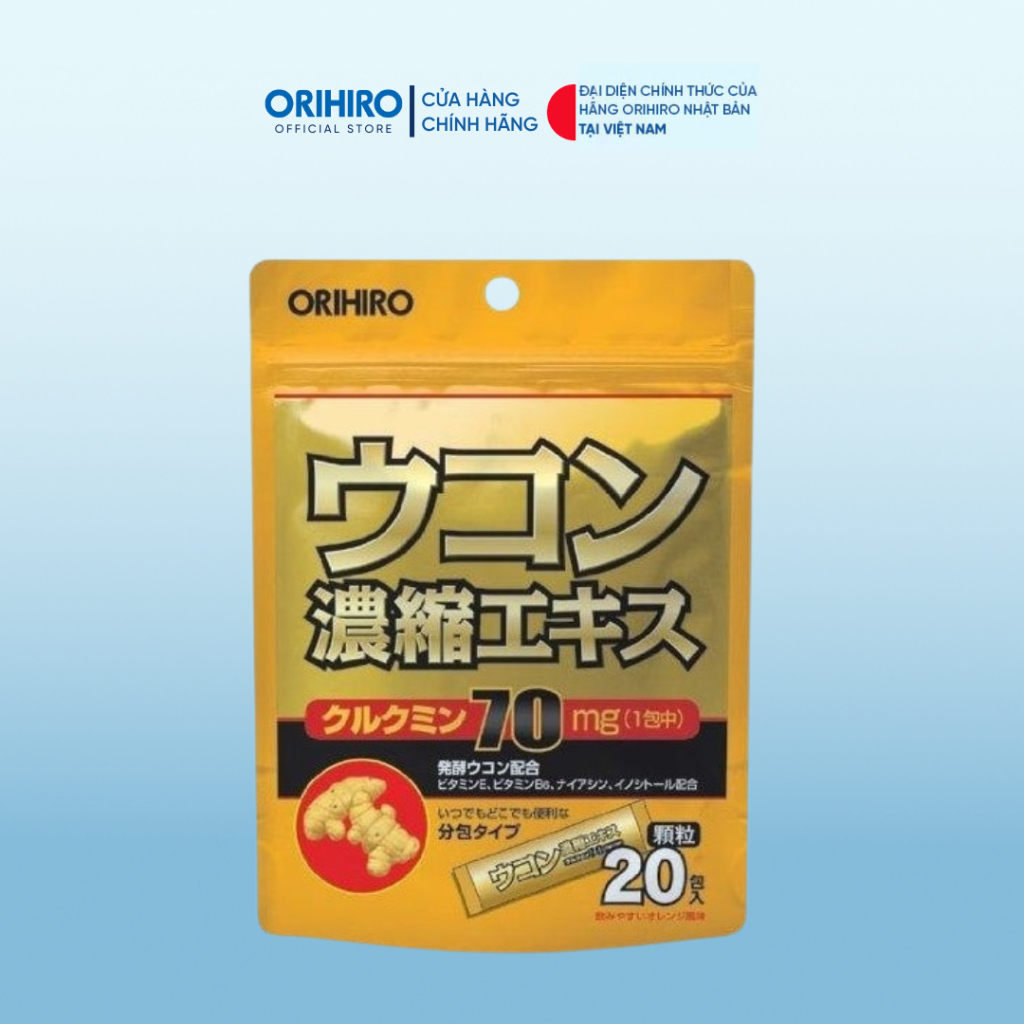 Tinh bột nghệ giải rượu Orihiro 20 gói