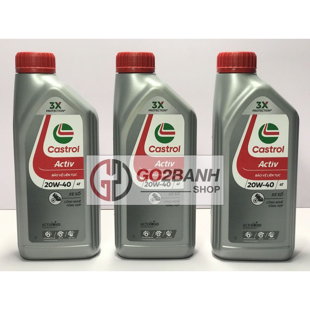 Nhớt Castrol Activ 20W40 xe số