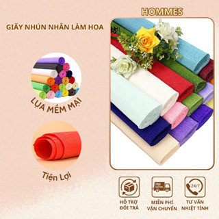 Giấy Nhún Làm Hoa Giấy, Giấy Nhăn Mỹ Thuật DIY – Làm Hoa Handmade, Hoa Khổng Lồ, Trang Trí Sự Kiện