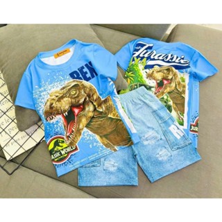Bộ đồ bé Trai in hình 3D HOT TREND chất vải dày mịn thoáng mát được các bé yêu thích BTM04
