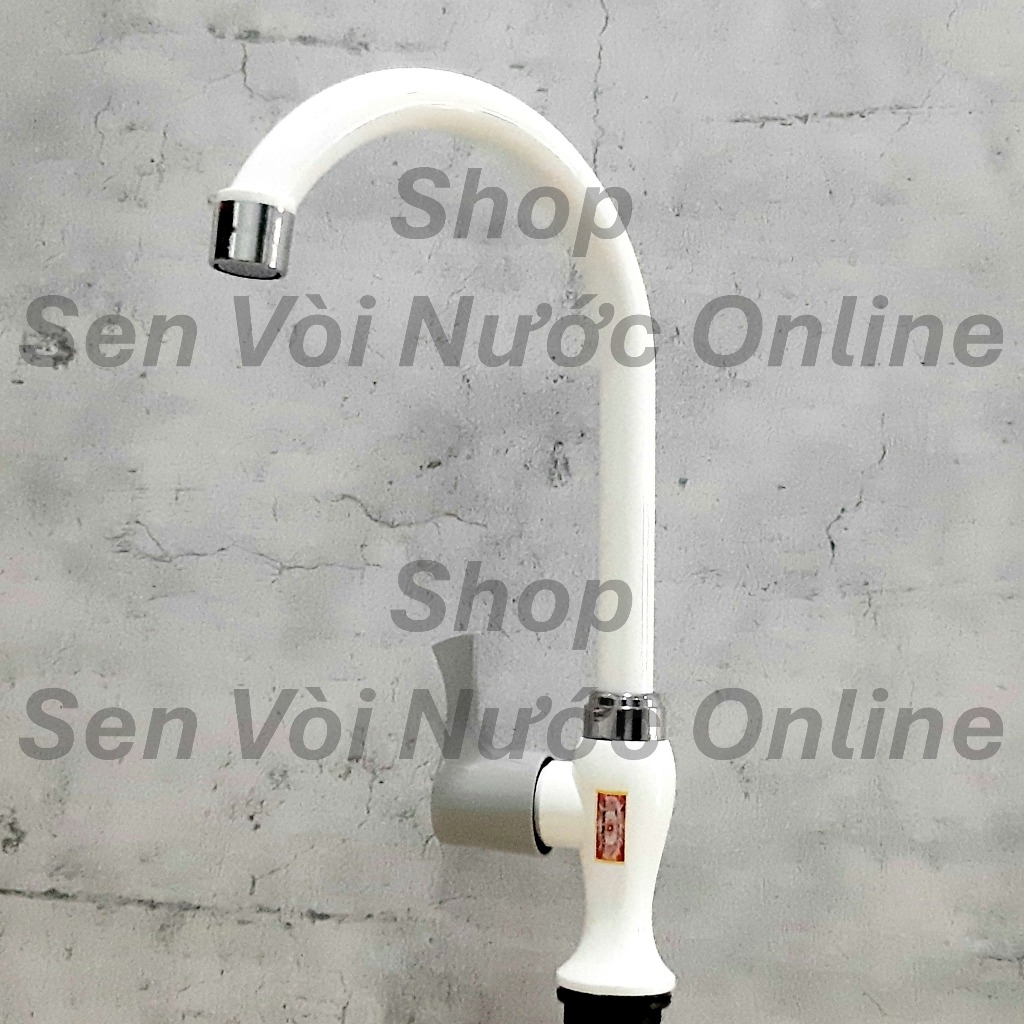 [Video test] Vòi rửa chén, chất liệu nhựa, hàng việt nam, chịu được nước phèn, nước nhiễm mặn, chân 