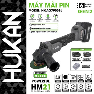 Máy mài pin HuKan Gen 2 - AG7900BL Máy cắt Pin Chống Xóc Đá Rơi Máy Tự Ngắt - Anti kickback Chống khời động lại 