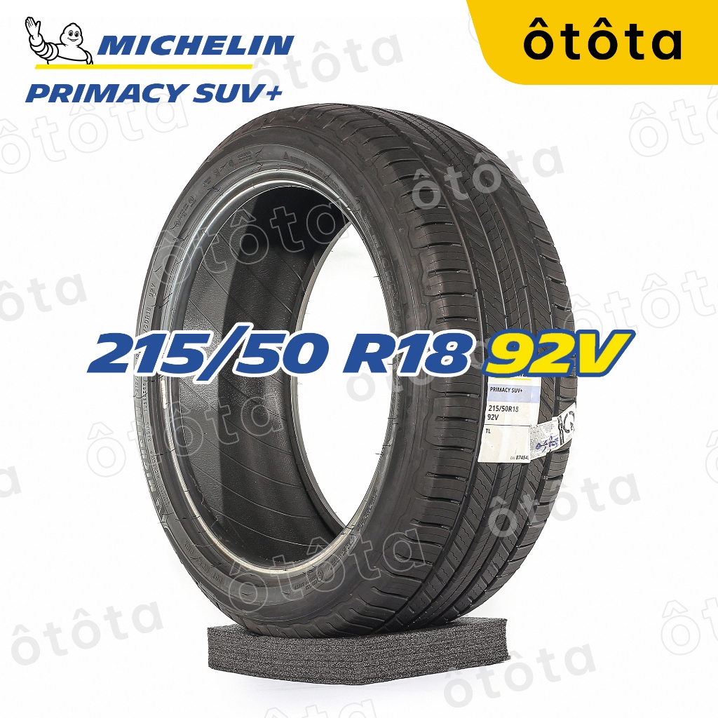 ​Lốp ô tô Michelin 215/50 R18 92V Primacy SUV+ – Chính Hãng BH 6 năm (215/50R18, 215 50 R18)
