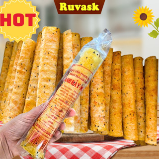 [COMBO 30 CÁI] Bánh Tráng Anh Bảy Mập Nướng Mắm Ruốc Giòn Tan - Bánh Tráng Mắm Ruốc Đặc Sản Phan Rang -Bánh Tráng Ruvask