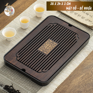 Bàn Uống Trà Khay Gỗ Đựng Ấm Chén [ HOÀNG ĐAN TEA ] Trà Đạo Đồ Dụng Cụ Chè Nhiều Kích Thước Cao Cấp