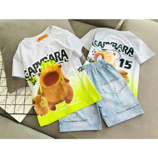 (8-40Kg)Đồ Bộ bé Trai in hình 3D chất liệu THUN LẠNH mềm mịn thoáng mát BTL34#3D