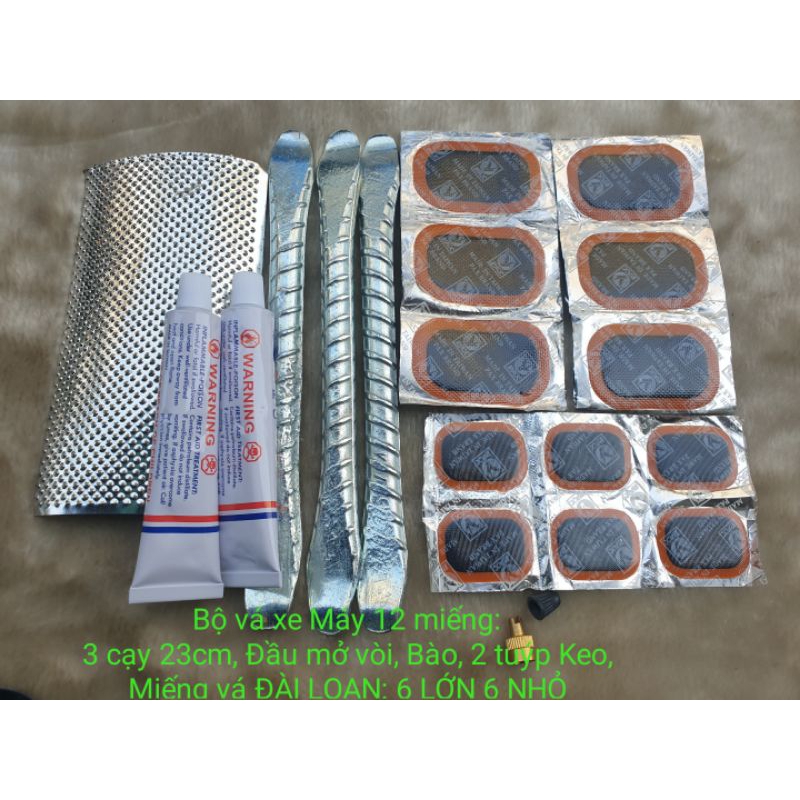 Bộ vá mini vá xe đua, xe máy - Vá liền Săm (Ruột, xăm) xe