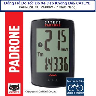 Đồng Hồ Đo Tốc Độ Xe Đạp Không Dây CATEYE PADRONE CC-PA100W