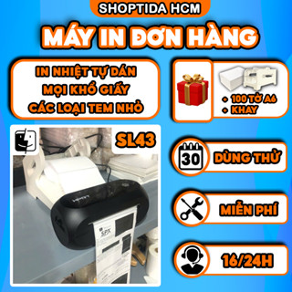 Máy in HPRT SHOPTIDA SL43 in khổ to A6 (10cmx15cm) bảo hành 12 tháng, 1 đổi 1 trong 30 ngày, màng in bảo hành 3 tháng