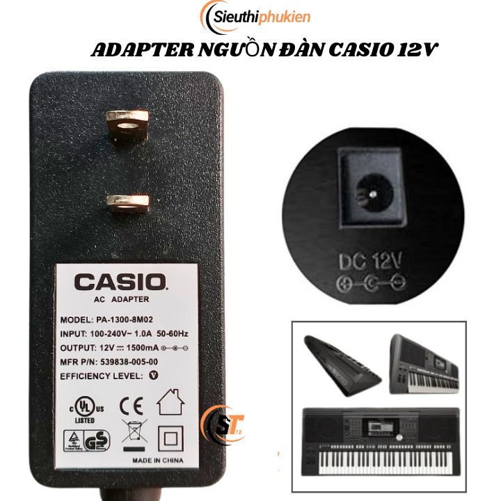 Bộ nguồn cho đàn Casio piano điện cps-720 , adapter đàn Casio CPS-720 AD-12 12v