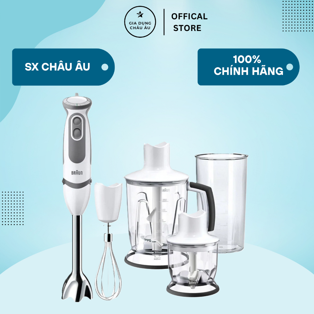 [CHÍNH HÃNG]Máy xay cầm tay Braun MQ5245 - MQ3045 - Hàng chính hãng - Bảo hành 1 đổi 1 trong vòng 24