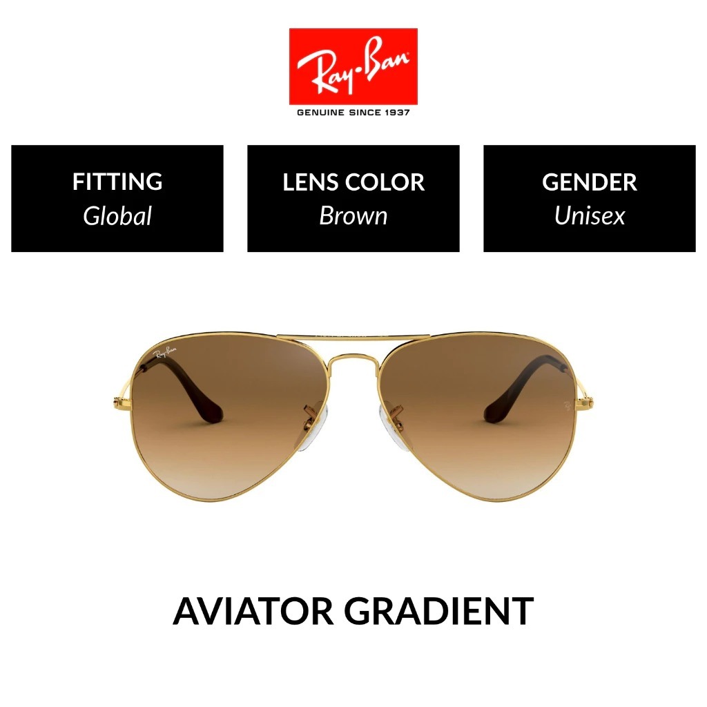 Mắt Kính Ray-Ban Aviator Large Metal - RB3025 001/51 - Kính mát