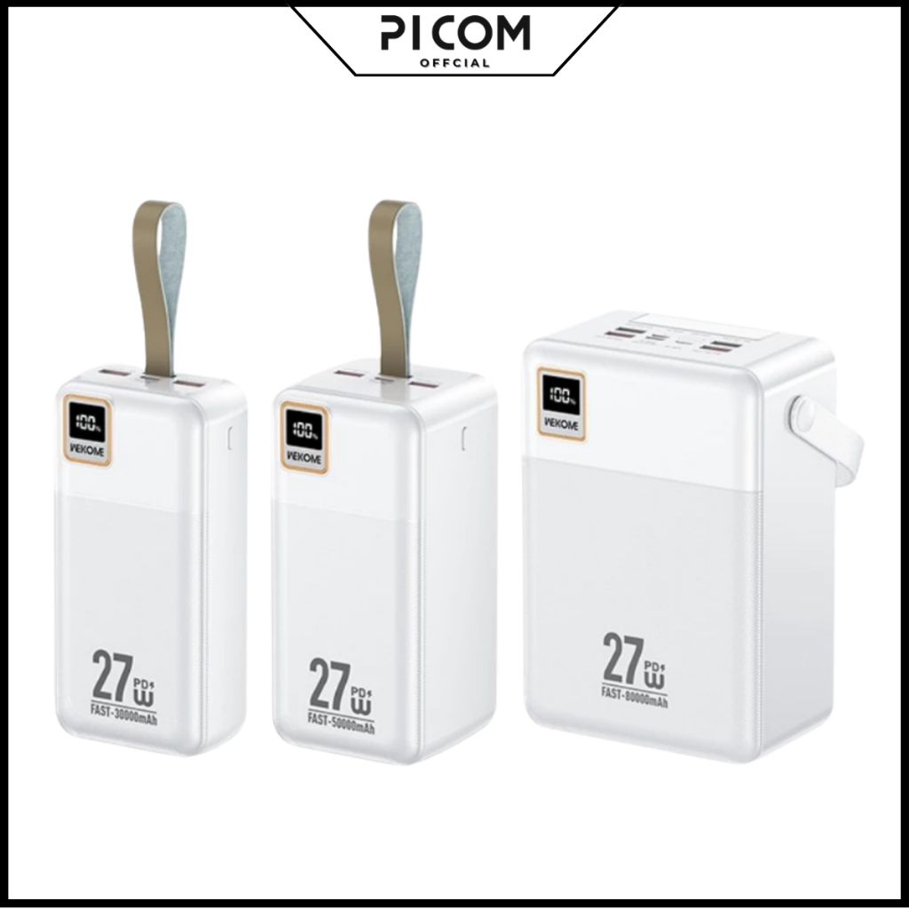 Pin Sạc Dự Phòng Dung Lượng Cao WK Design WP-96 30000mAh WP-97 50000mAh WP-99 80000mAh