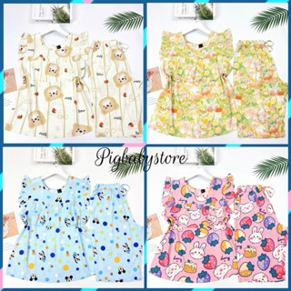 Bộ Lanh Mặc Nhà Bèo Ngực, Đồ Bộ Tole Nữ Cánh Tiên Quần Lửng VNXK 40-75kg Chất Tone Mát Mẻ - Pigbabystore