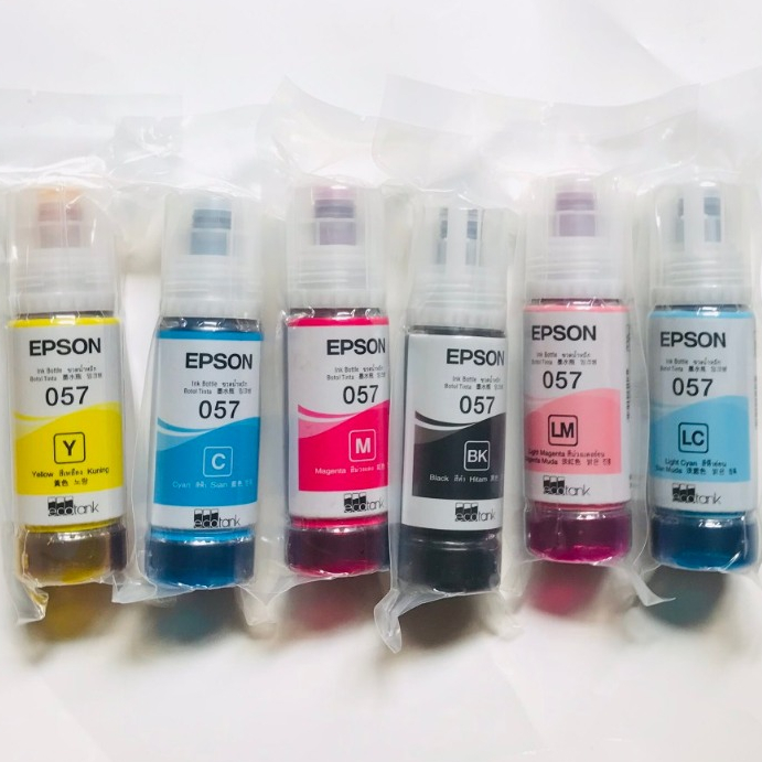 Bộ 6 chai mực in Epson L8050/ Epson L18050...mã 057 Ecotank