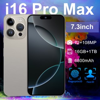 i16 Pro Max 256G điện thoại thông minh 6.8inch Màn hình HD đt Đồng hồ điện thoại rẻ cho học sinh 3G/4G/5G giá rẻ SIM kép