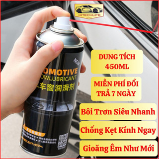 Chai Xịt Bôi Trơn Gioăng Cao Su Cửa Kính Ô Tô Hitechlife 450ml Chống Kẹt Kính Bảo Dưỡng Cửa Nóc Xe Hơi Cao Cấp Giá Rẻ
