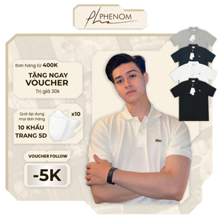 Áo Polo Lacos Cá Sấu Thêu chất Cotton Cá Sấu Gai cao cấp Nam Form Âu