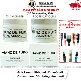  Sáp vuốt tóc Hanz De Fuko Quicksand & Hanz De Fuko Claymation 
