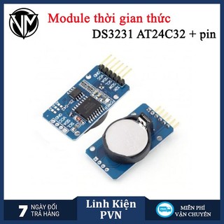 Module thời gian thực DS3231 + ROM AT24C02 KÈM PIN
