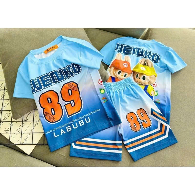 [8-40Kg] Bộ đồ bé Trai quần Lửng in hình 3D HOT TREND chất vải dày mịn thoáng mát được các bé yêu th