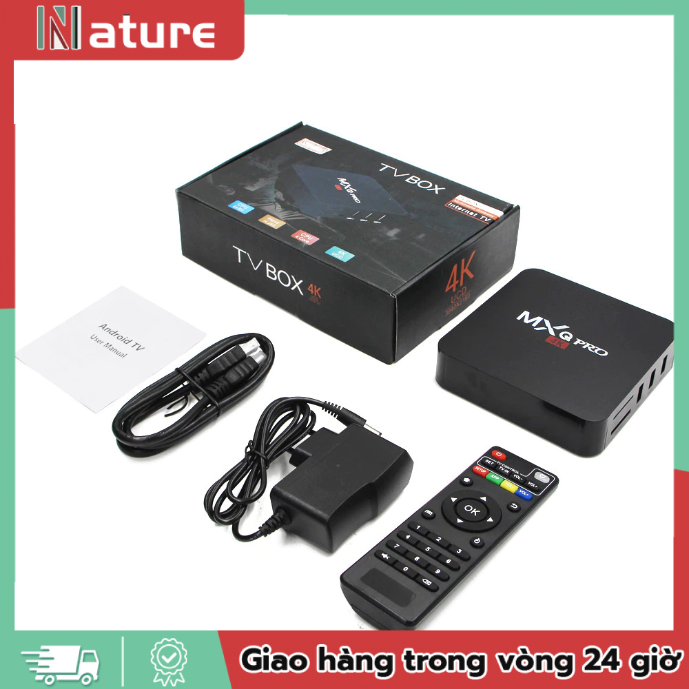 [🚛Free shipping] Android TV Box MXQ PRO 4K bản 8G+128GB Tiếng Việt Wifi 5G, Android tivi box 16G+256G,box ti vi