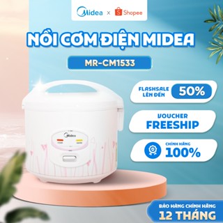 [Flashsale 35%] Nồi cơm điện nắp gài Midea 1.5L MR-CM1533 | 700W | Bảo hành 12 tháng