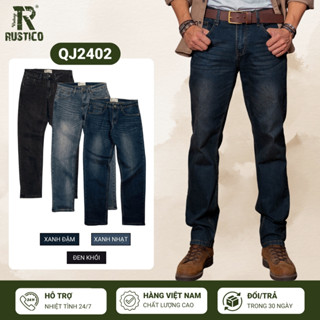 Quần Jean nam The Rustico dáng Regular Fit co giãn thoải mái chất liệu cao cấp không bai xù QJ2402