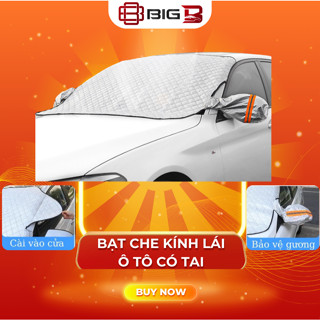 Thảm Che Nắng Kính Lái Xe Bản Mới 2024 -GIÁ TẠI KHO- Tấm Chắn Nắng Kính Chống Nóng Ô Tô Tráng Bạc 3 Lớp BIG B STORE