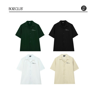 Áo sơ mi ngắn tay BOIZCLUB cổ vest form rộng unisex SM06