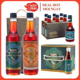  Nước Mắm Cá Cơm Hạnh Phúc 60 40 Độ Đạm Đủ Size 