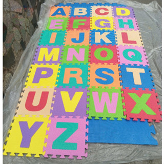  Thảm xốp cho bé 36 tấm  26 chữ cái từ A-Z và 10 chữ số từ 0-9 - Kích thước mỗi tấm 30x30x1cm 