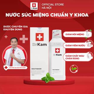[CHÍNH HÃNG] Nước súc miệng chuẩn y khoa DrKam 250ml - Hỗ trợ giảm hôi miệng, viêm nướu