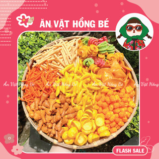 500G Snack Tá Lả Mix Vị Siêu Ngon Siêu Giòn Các Món Bim Bim Tá Lả HOT, đồ ăn vặt