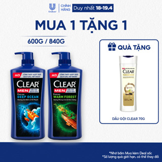Dầu Gội Đầu CLEAR MEN Perfume Đánh Bay Gàu Ngứa Và Lưu Hương Nước Hoa Đẳng Cấp 600G/840G
