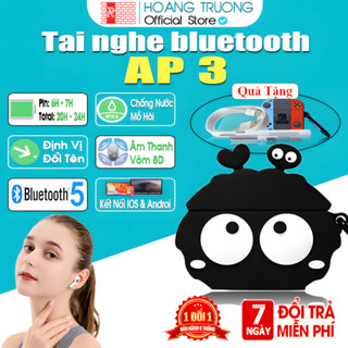 Tai Nghe bluetooth A3 Pin Nén 8H Tai Phone Không Dây Bluetooth 5.3 Full Tính Năng danh cho iphone androi tặng ốp sạc