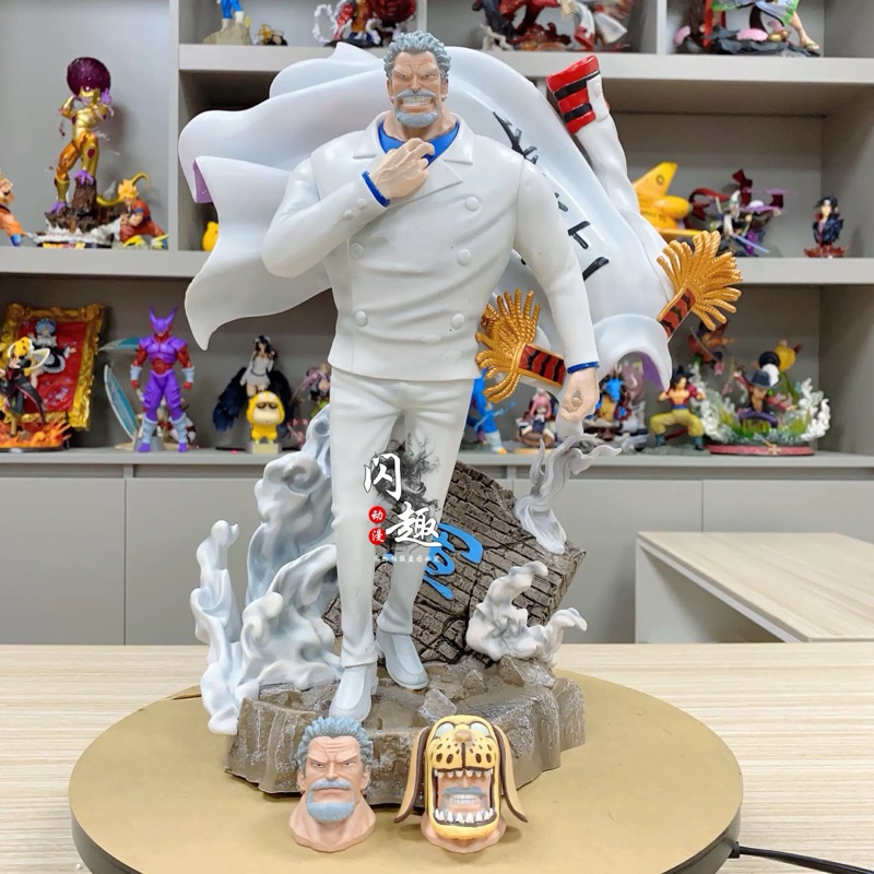 [CÓ SẴN] Mô hình nhân vật Monkey D Garp Wonder Art studio GK one piece đồ chơi figure cầm áo choàng 