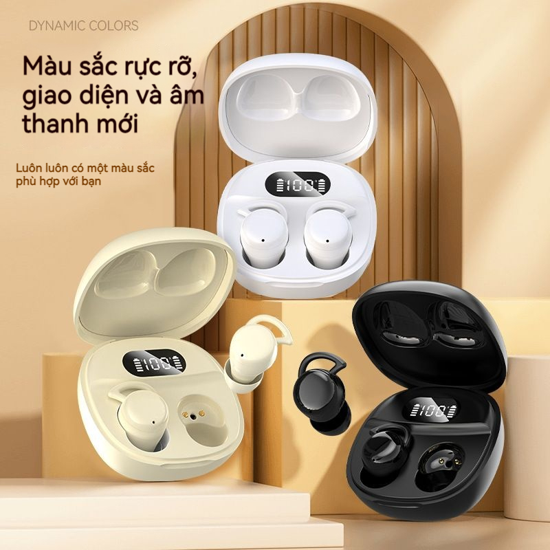 Tai nghe ngủ không dây X62 MỚI, giảm tiếng ồn, tai nghe vô hình tai nghe thể thao tai nghe Bluetooth | BigBuy360 - bigbuy360.vn