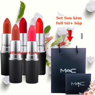  Son Thỏi MAC Matte Lipstick  Chính Hãng Full size 3gr Chất Son Lì Mịn Như Nhung 