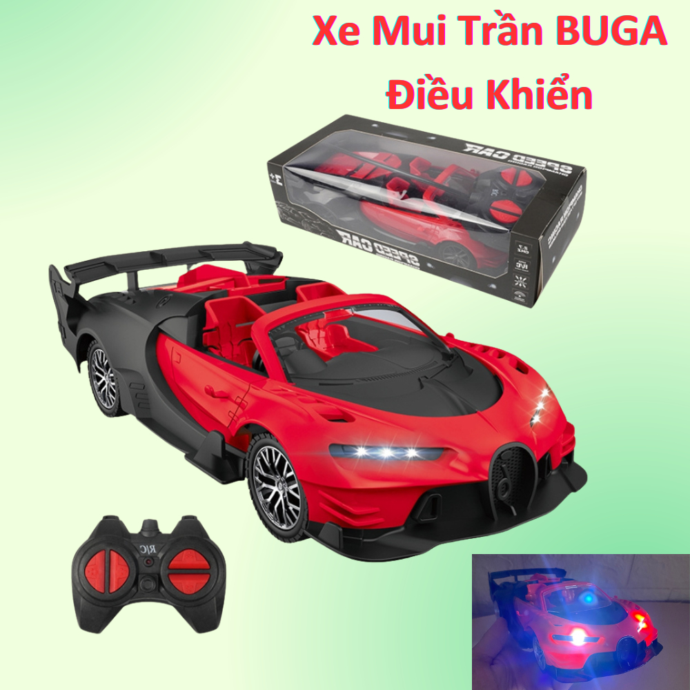Xe mui trần điều khiển ô tô mui trần điều khiển từ xa dài 23cm thiết kế hiện đại màu đỏ đặc trưng