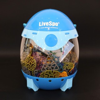 Trứng đồ chơi xếp hình LiveSpo cho bé, chứa các mảnh ghép xếp hình ngẫu nhiên đa dạng, sáng tạo.