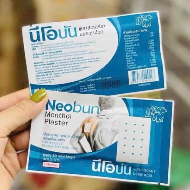 10 Miếng Cao Dán Thái Lan Neobun