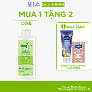 NƯỚC HOA HỒNG CÂN BẰNG DA SIMPLE SOOTHING TONER 200ML