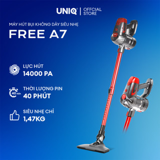 Máy hút bụi không dây cầm tay UNIQ Free A7 đa năng gia đình mini pin sạc hút bụi giường nệm đệm sofa xe hơi  chính  hãng