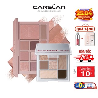 Bảng Phấn Mắt CARSLAN 10 Màu Đa Chức Năng Phấn Bắt Sáng Tạo Khối dành cho người mới 12g