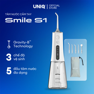 Tăm nước cầm tay CRENOT Smile S1 động cơ Nhật Bản siêu bền máy vệ sinh răng miệng xịt rửa làm sạch răng miệng  kẽ  niềng